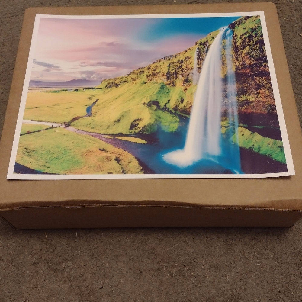 BRAND NEW! Beautiful Waterfall Nature Scenery 8.5x11 Ultra Premium Glossy Poster